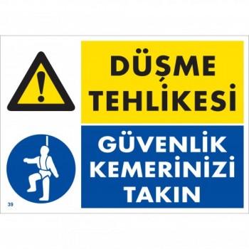 Düşme Tehlikesi Güvenlik Kemerinizi Takın