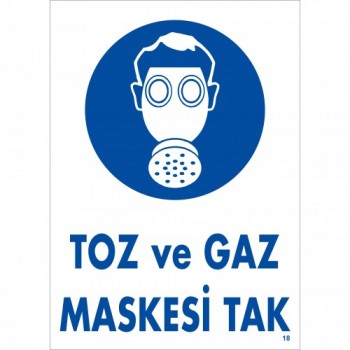 Toz ve Gaz Maskesi Tak
