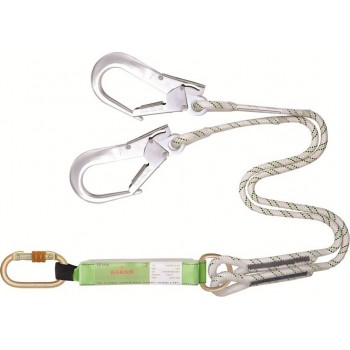 KA341 A Şok Emici Çift Kollu Statik Halatlı Alüminyum Kancalı