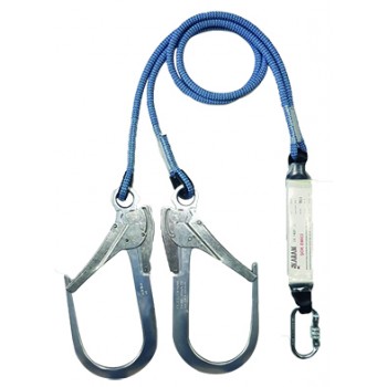 KA341 BA Şok Emici Çift Kol Statik Halatlı Büyük Alüminyum Kancalı 110'luk